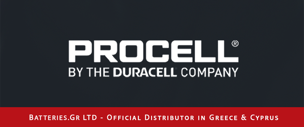 Procell by Duracell logo on dark background, professional battery brand